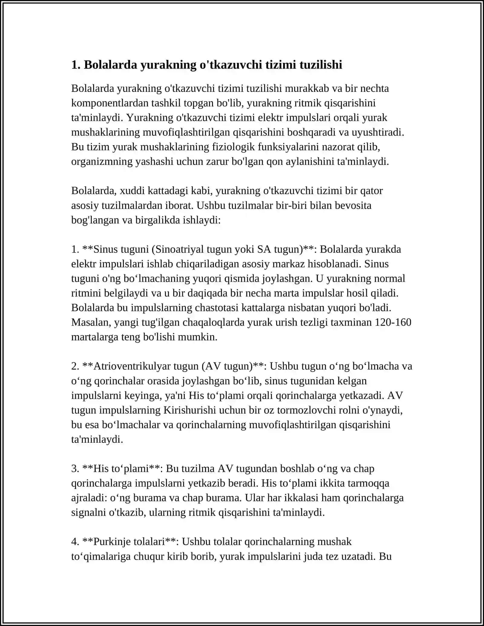 BOLALARDA YURAKNING O’TKAZUVCHI TIZIMI HUSUSIYATLARI 4