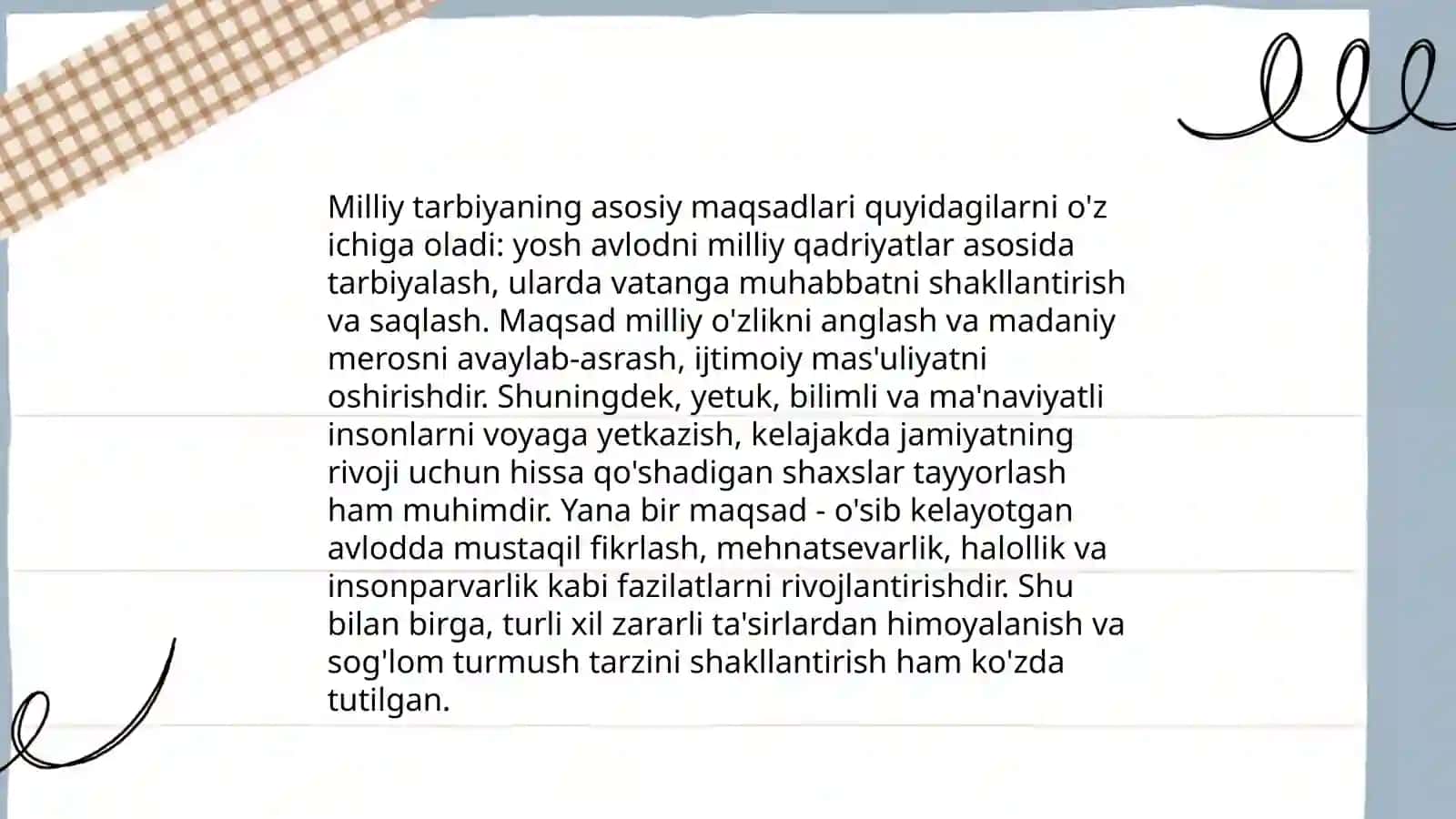 Milliy tarbiyaning mazmun va mohiyati 4