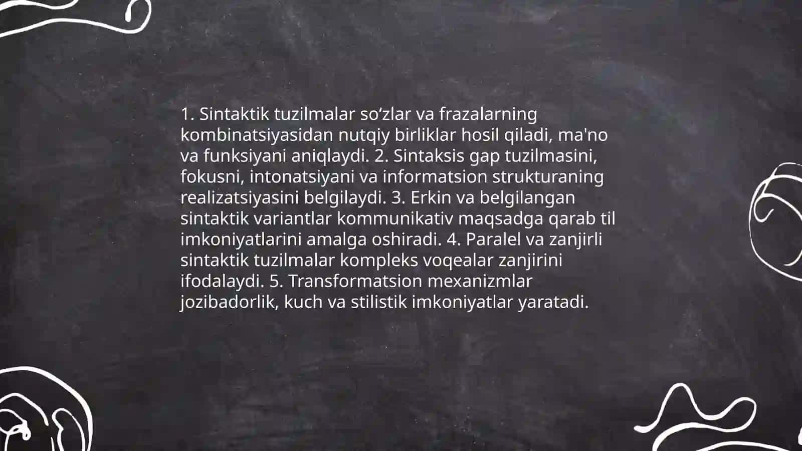Til imkoniyatlarining nutqiy voqiylanishi - Leksik vositalar roli 4