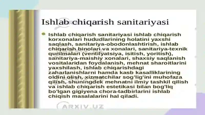 Xodimlaming shaxsiy gigiyenasiga sanitariya talablari 4