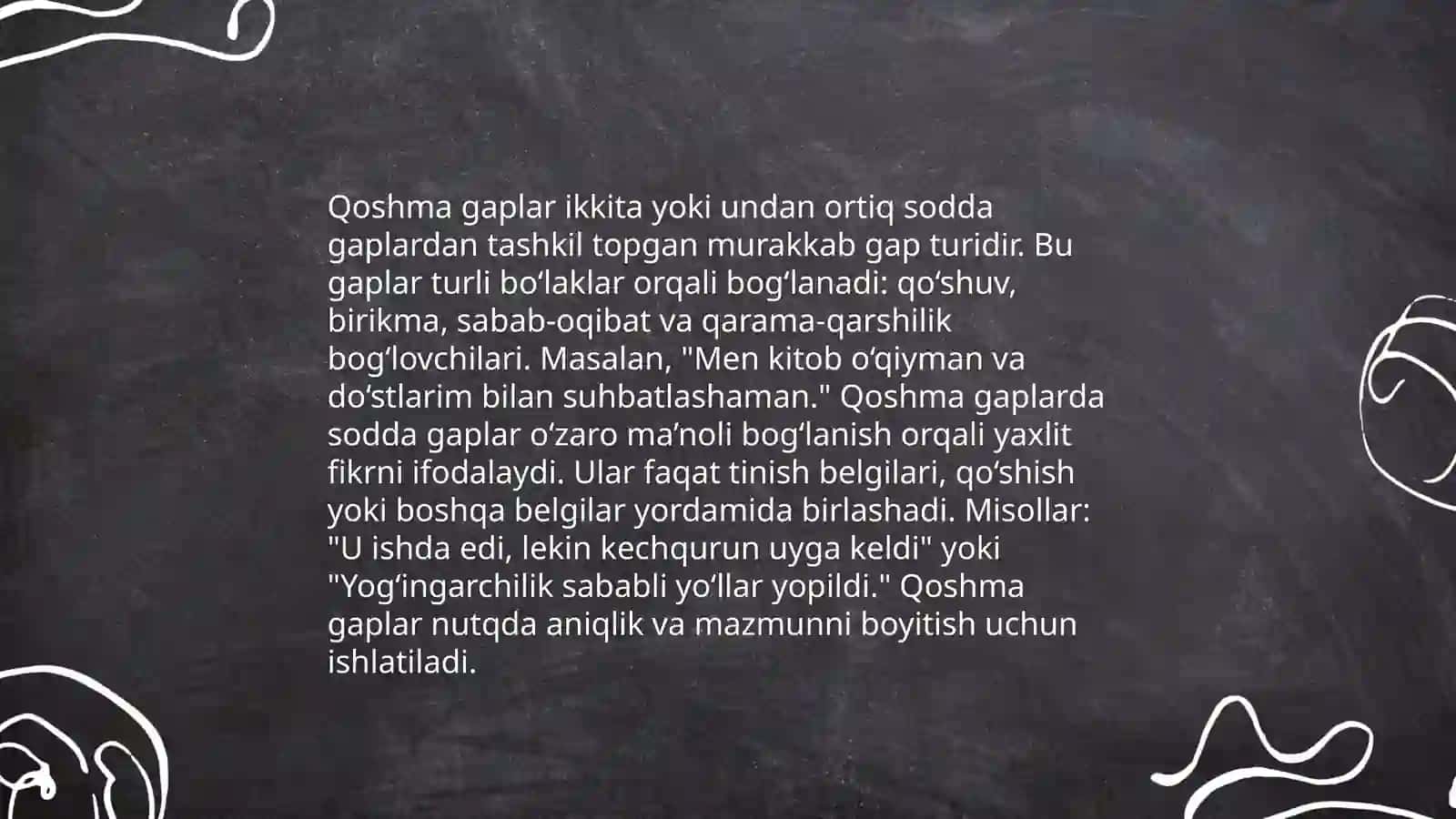Sodda gaplar 4