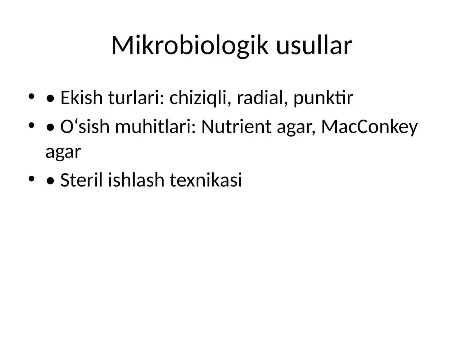 Bakteriologiya laboratoriyasida malakaviy amaliyot 4