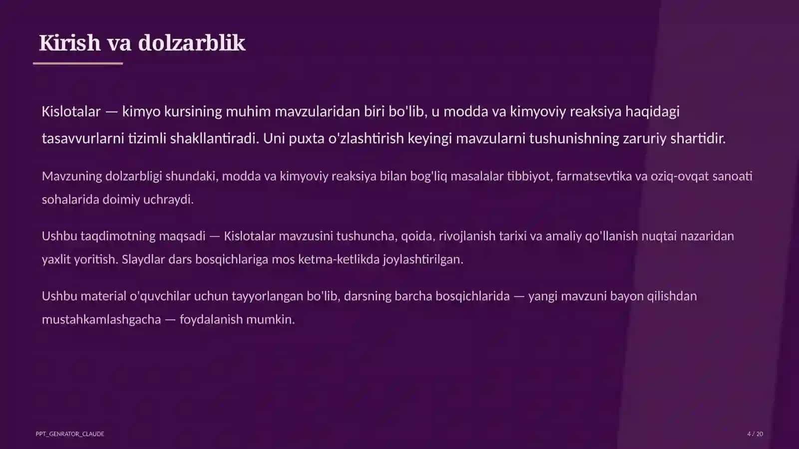 Kislotalar (8-sinf) 4