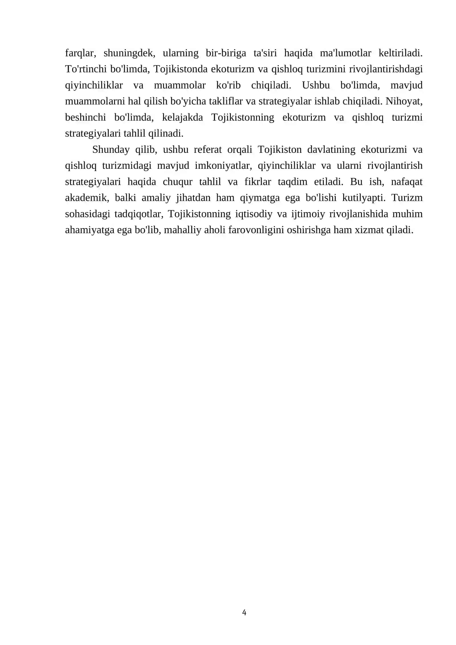 Tojikiston davlatining ekoturizmi va qishloq turizmi 4