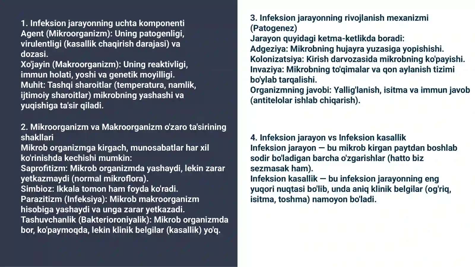 Umumiy infeksion jarayonlar haqida tushuncha 4