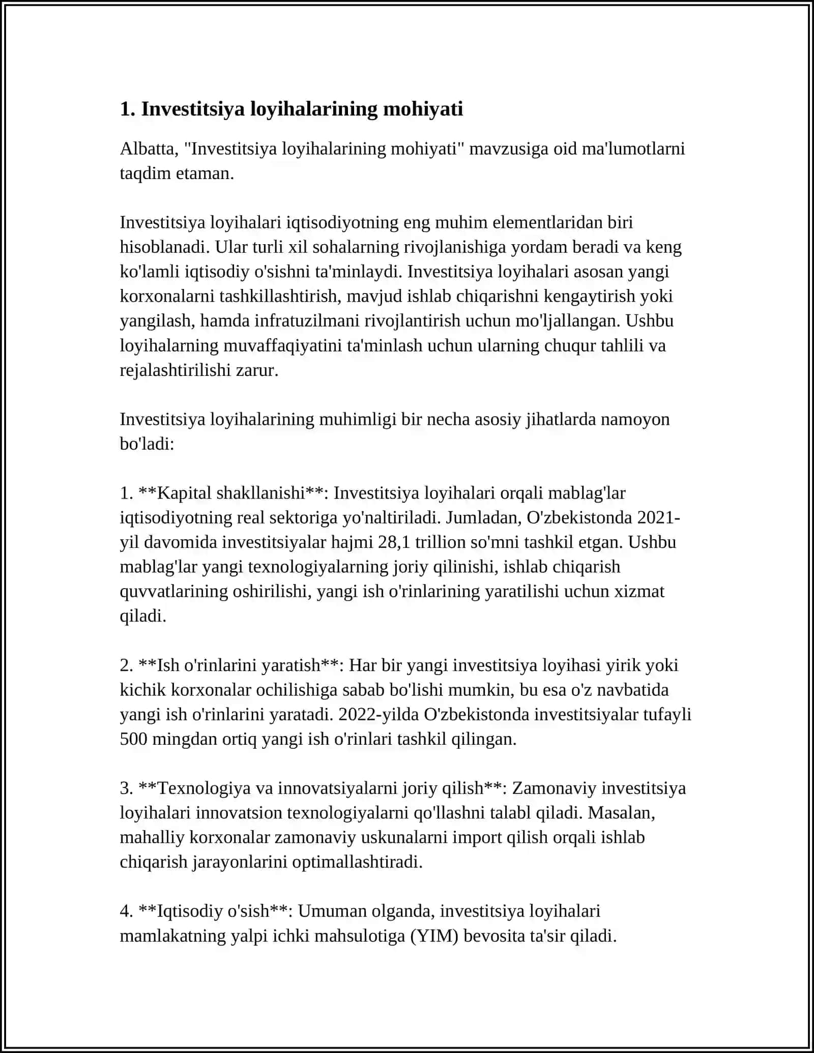 INVESTITSIYA LOYIHALARINI SINDIKATLI KREDITLASHNING OʻZIGA XOS XUSUSIYATLARI 4