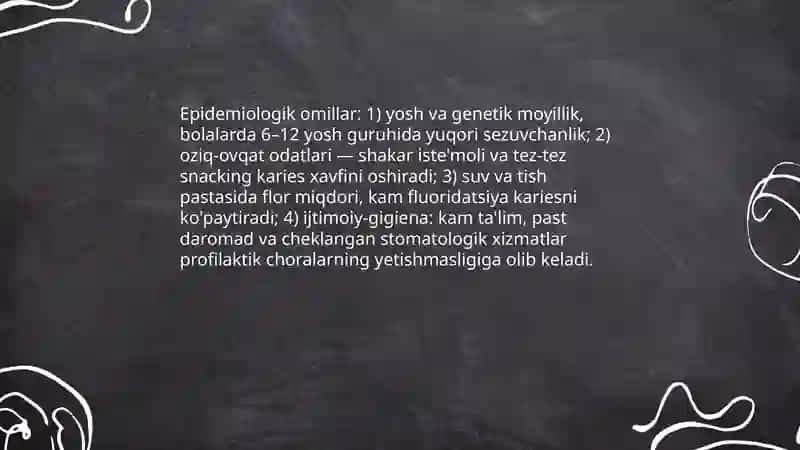 Kariyesning etiologiyasi va patalogiyasi 4