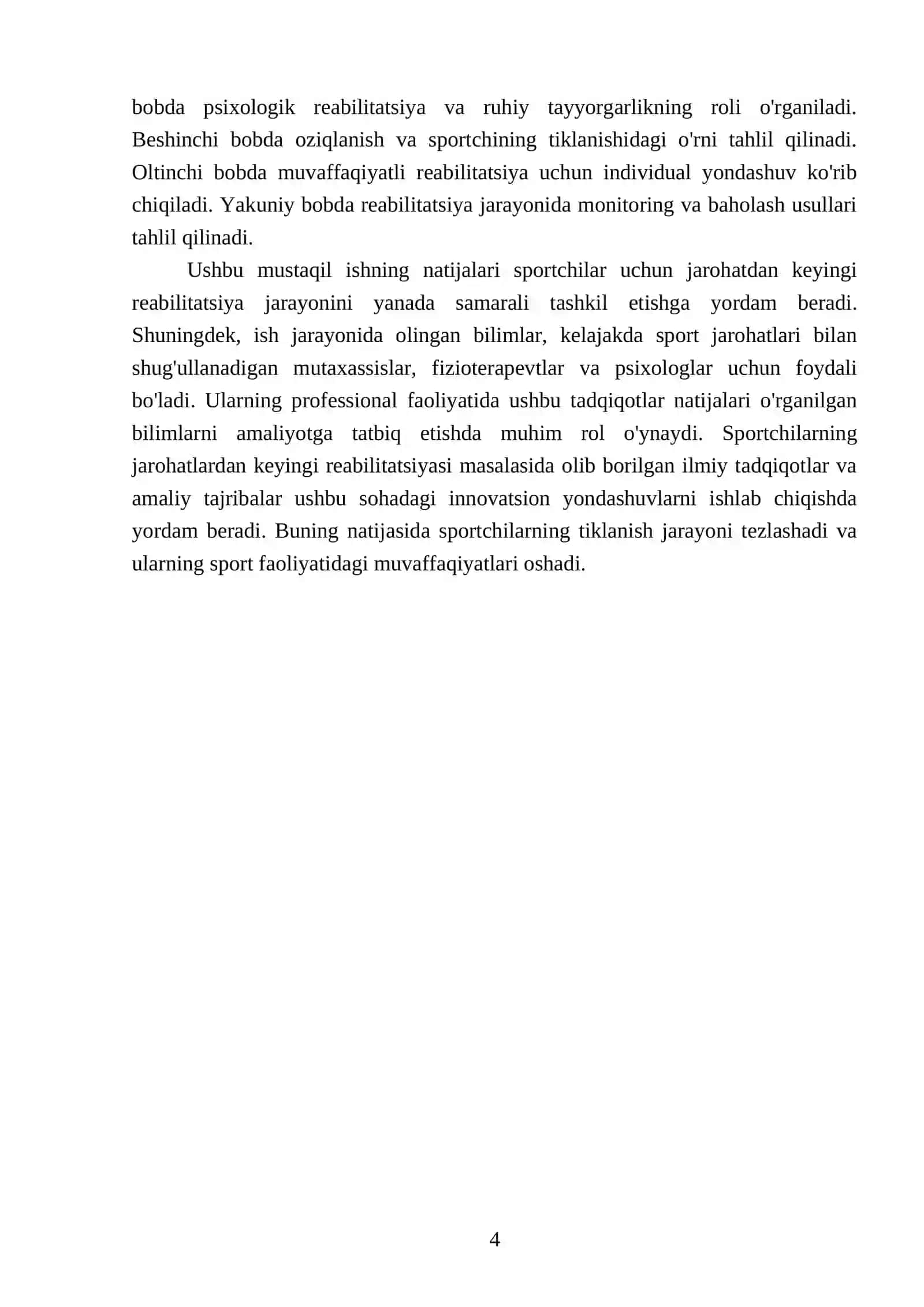Sportchilarda jarahotlardan keyingi reabilitatsiyasi 4