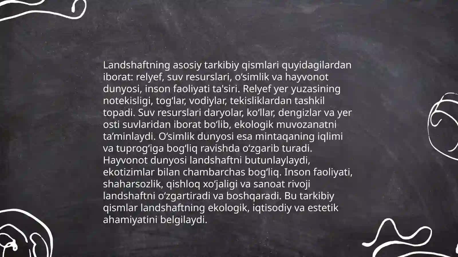 Landshaftda namning aylanishi va moddalarning aylanma harakati 4