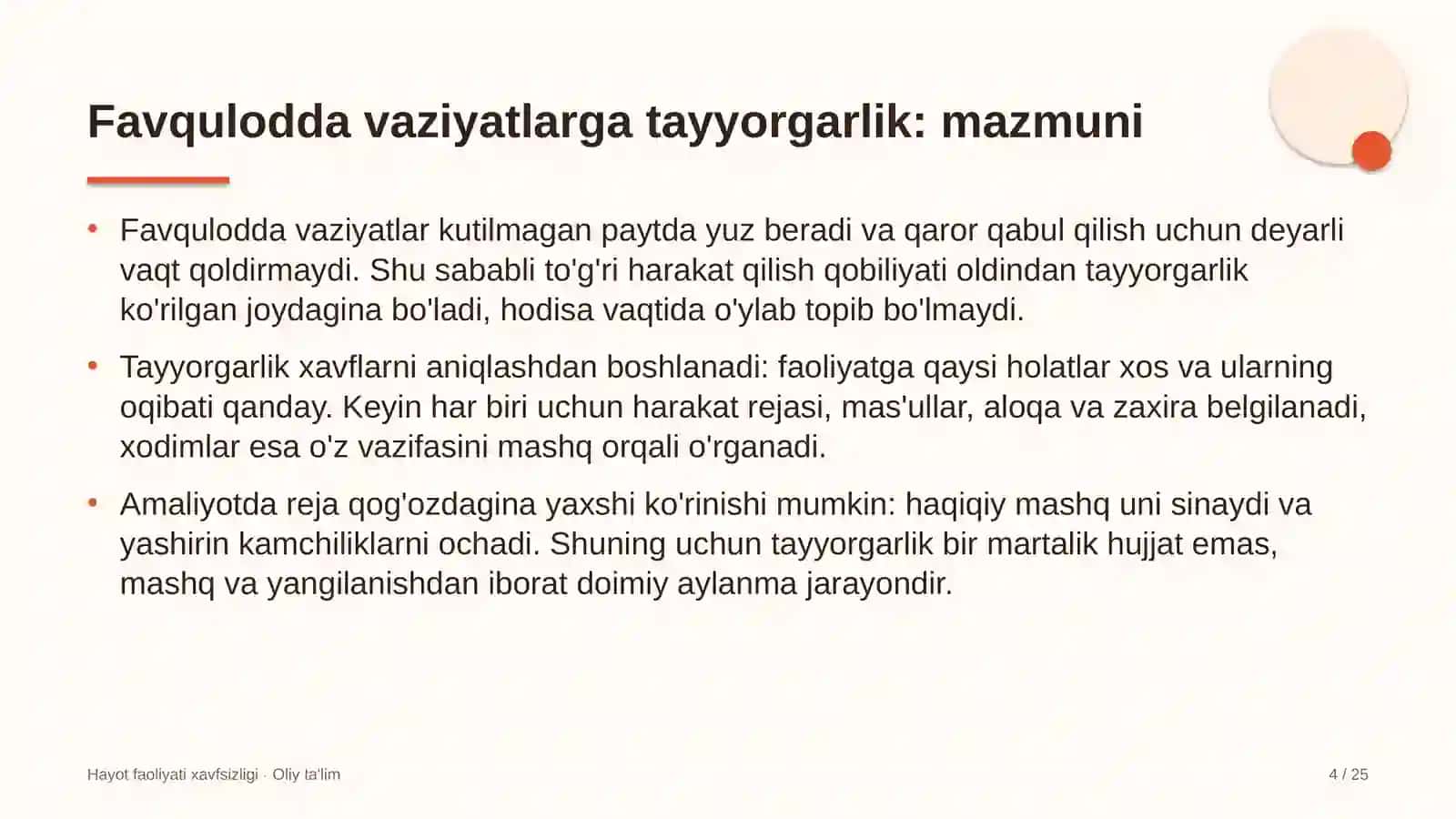 tosh shag'al karyerlarida favqulodda vaziyatlarga tayyorgarlik 5159 4