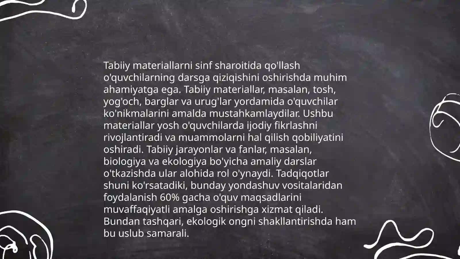 Tabiiy materiallar bilan ishlash darslarini tashkil etish metodikasi 4