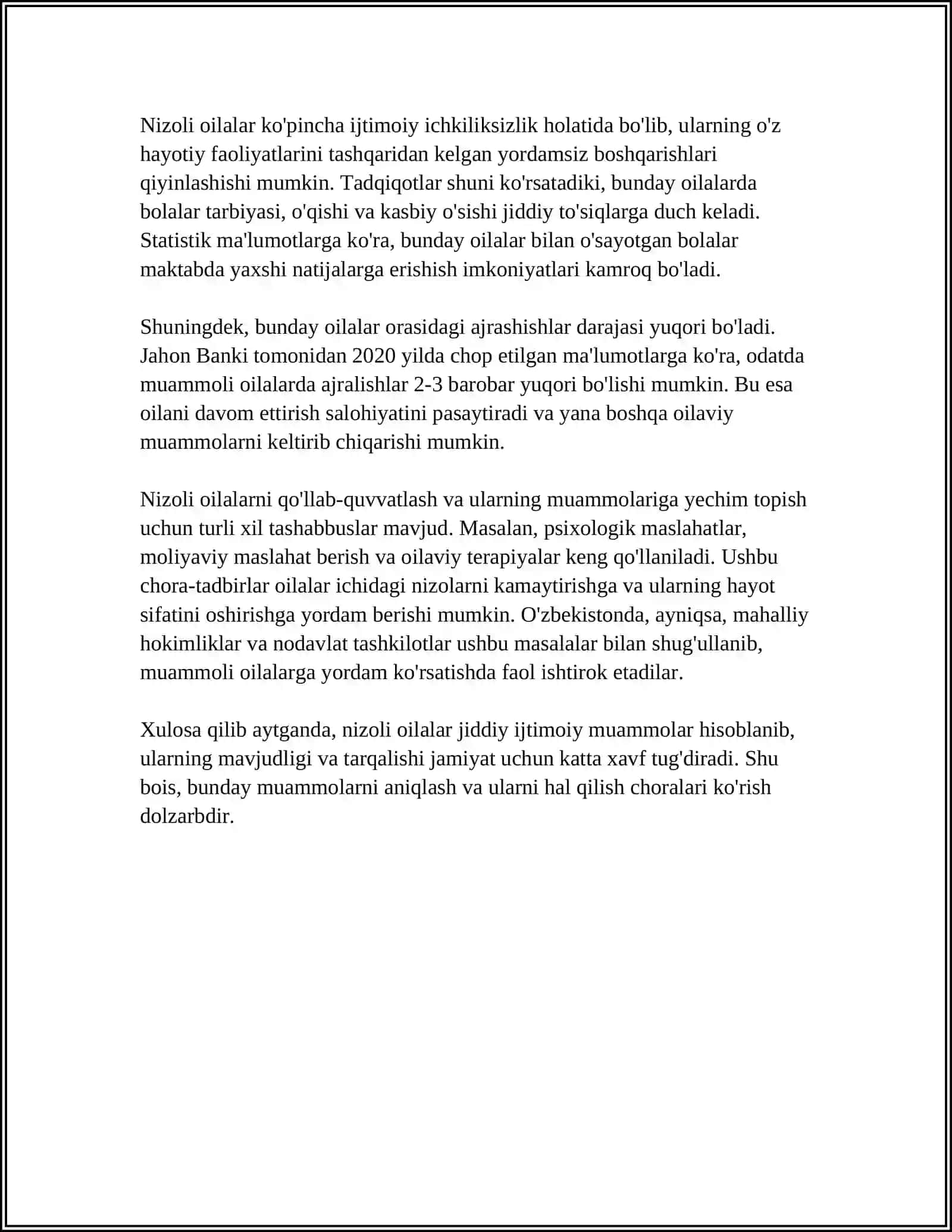 PROFILAKTIKA INSPEKTORINING NIZOLI OILALAR BILAN ISHLASH FAOLIYATI 4