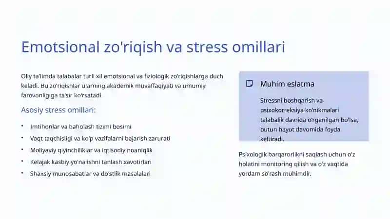 Talabalik davri psixologiyasi: Yoshlar ruhiyati va uning o'ziga xosliklari 4