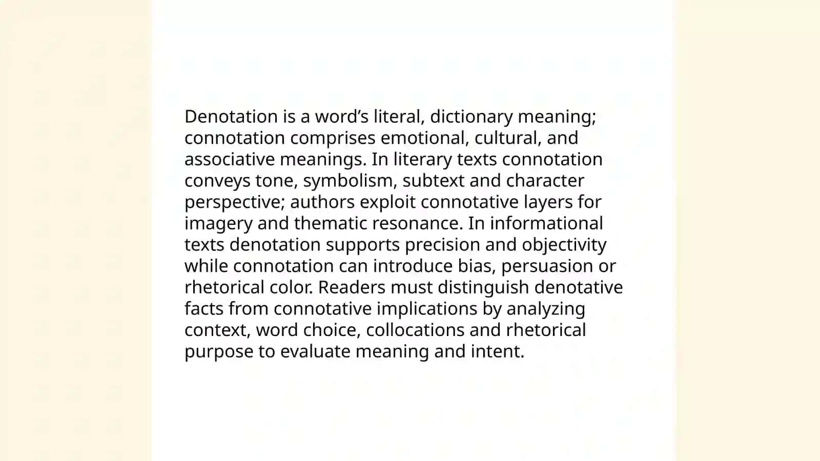 The vocabulary of fiction and nonfiction texts 4