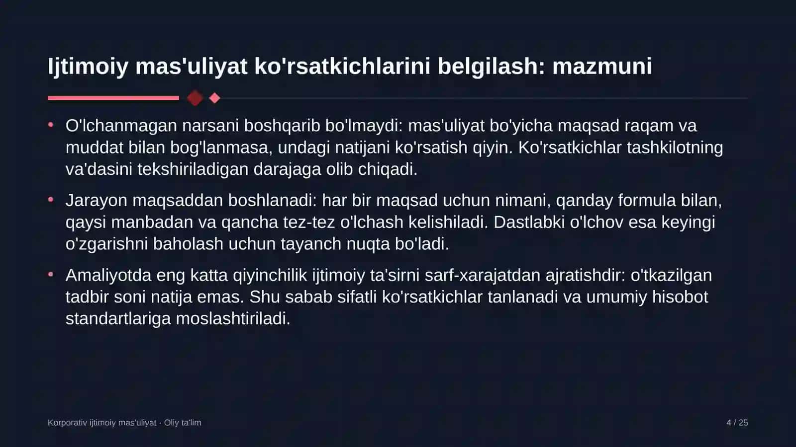 patent idoralarida ijtimoiy mas'uliyat ko'rsatkichlarini belgilash 4494 4