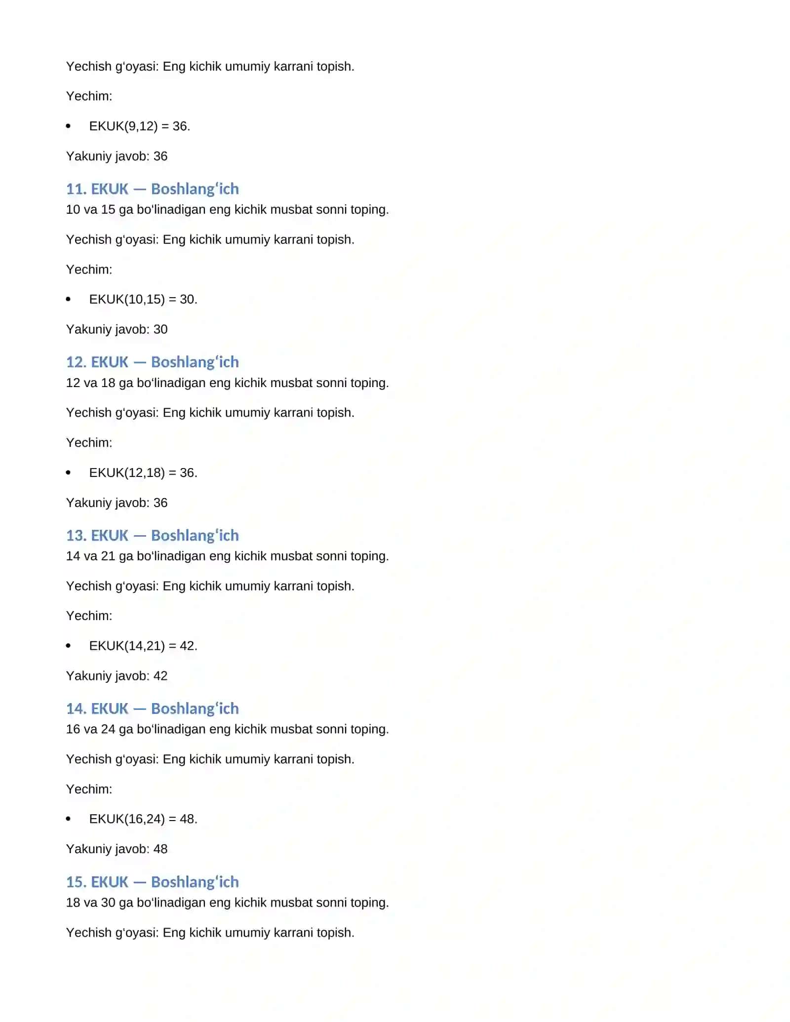 MATEMATIKA OLIMPIADASIGA TAYYORGARLIK — 200 TA MASALA VA BATAFSIL YECHIMLAR 4
