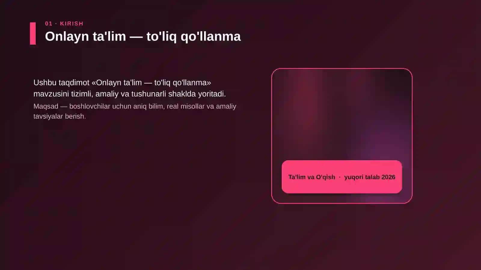 Onlayn ta'lim — to'liq qo'llanma 4