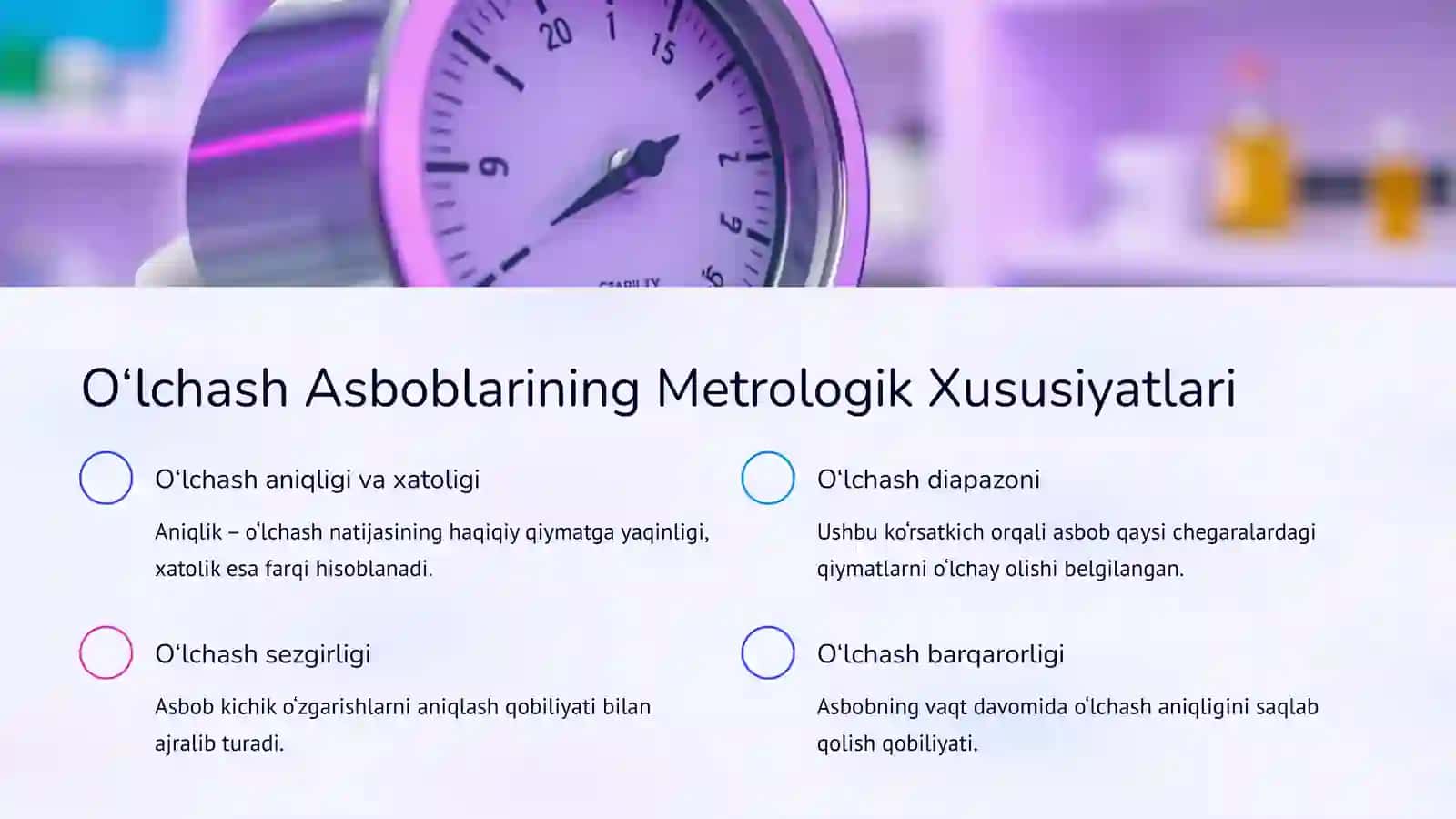 Metrologiyaga Kirish: Asosiy Tushunchalar 4