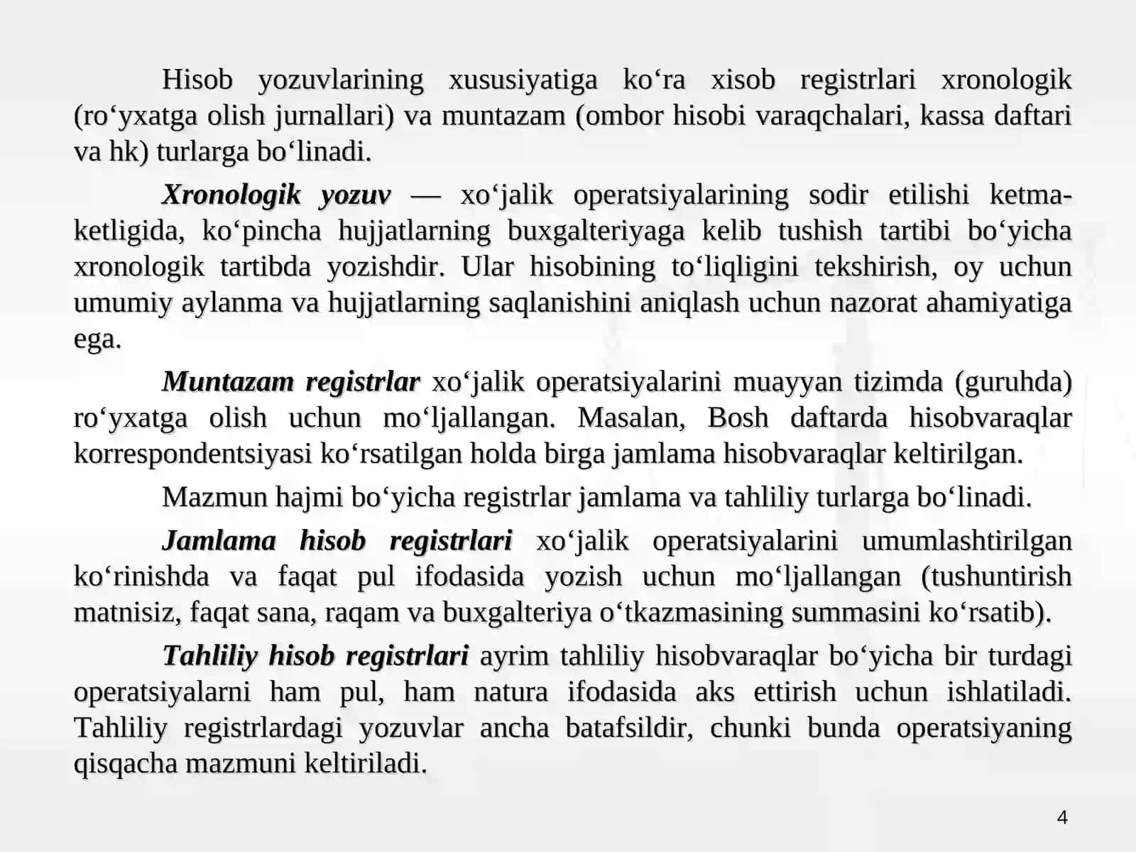 Buxgalteriya hisobi registrlari va shakllari 4