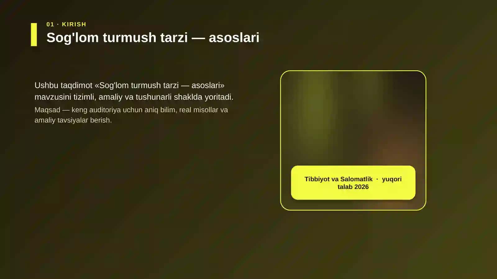Sog'lom turmush tarzi — asoslari 4