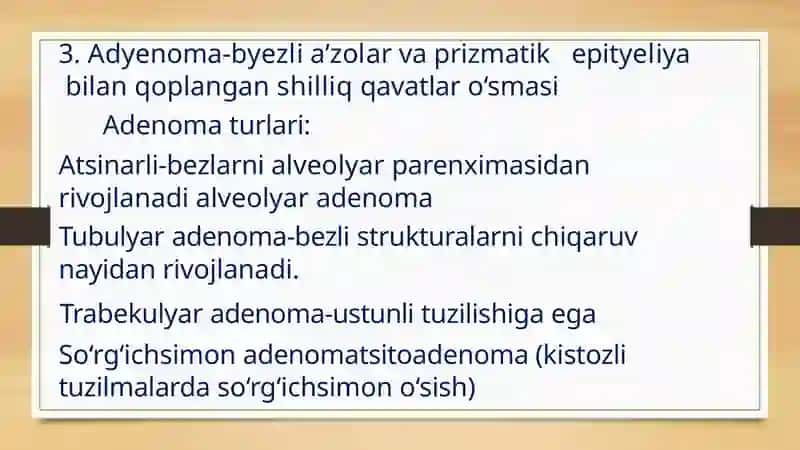 O'SMA IMMUNITETI. KANSEROGEN AGENTLAR 4