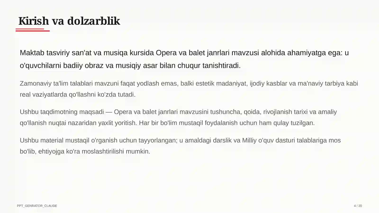 Opera va balet janrlari (6-sinf) 4