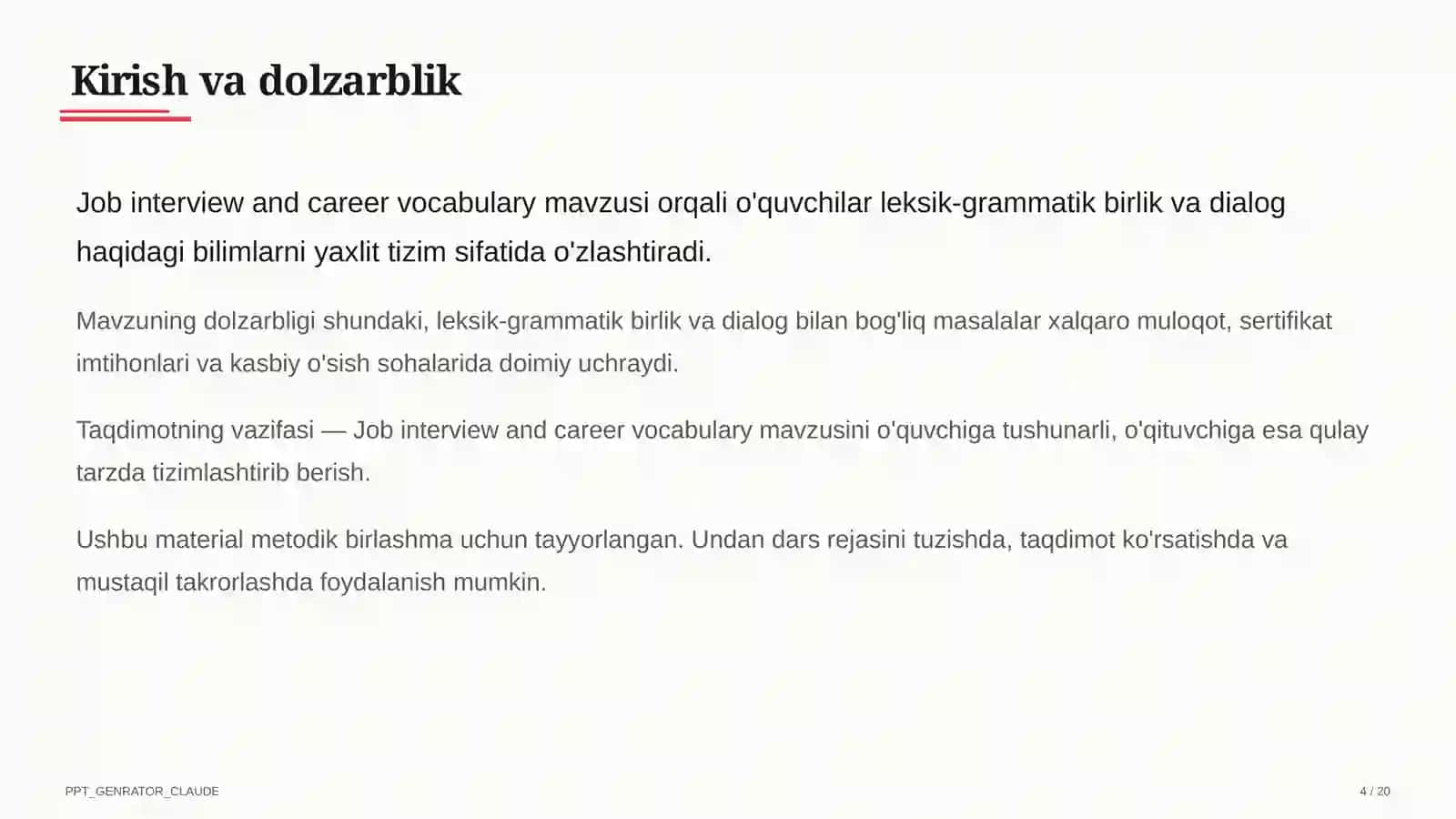 Ingliz tili (1– 11) — metodik birlashma uchun 4