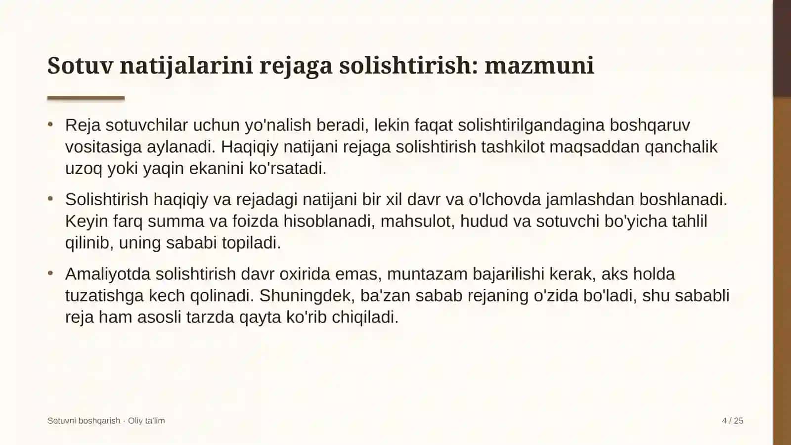 energetika nazorati inspeksiyalarida sotuv natijalarini rejaga solishtirish 3519 4
