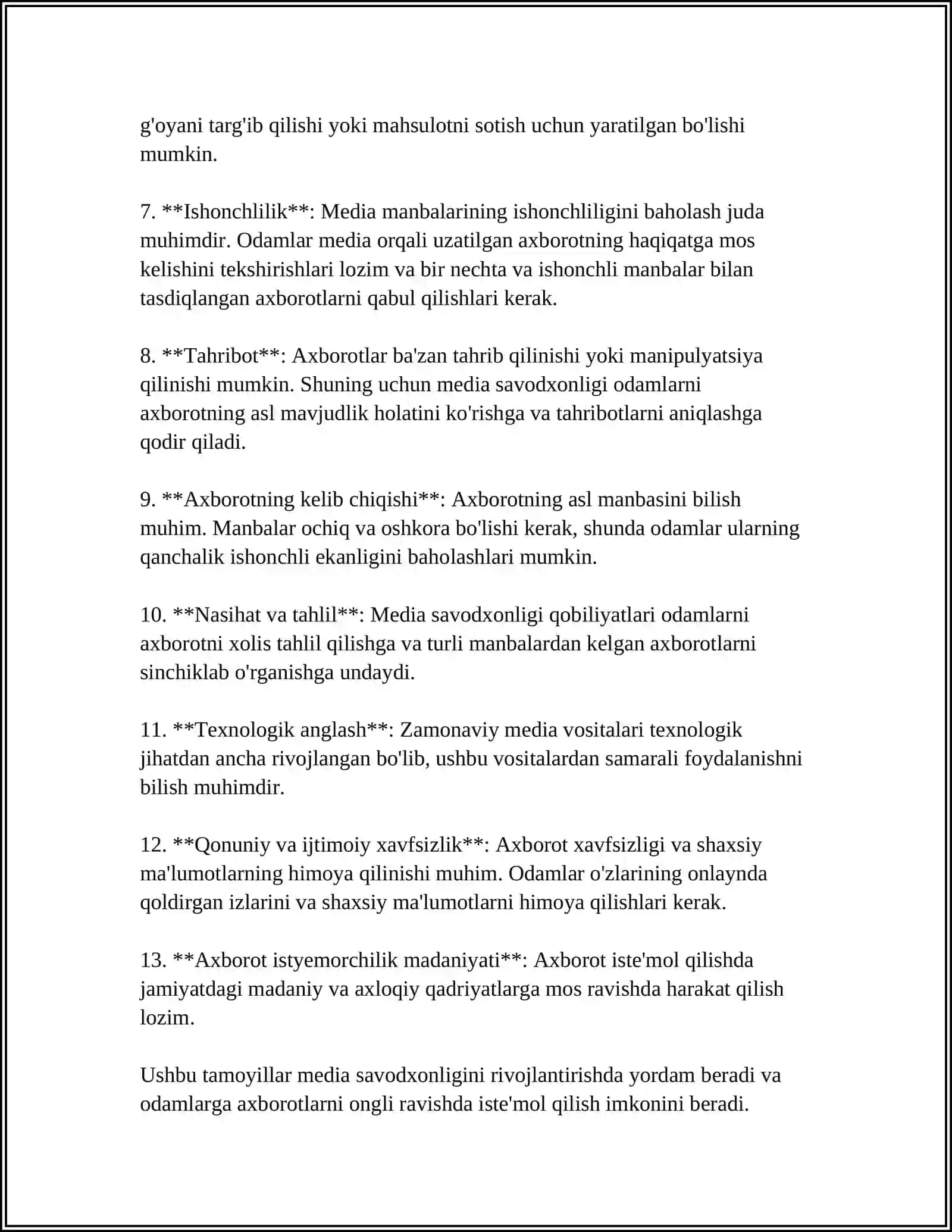 MEDIASAVODXONLIKNI RIVOJLANTIRISH YOʻLLARI 4