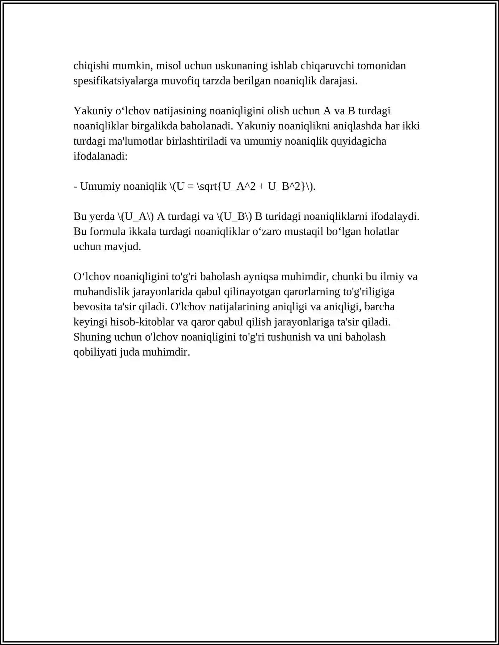 METROLOGIYADA STATISTIK USULLARNI QOʻLLASH 4