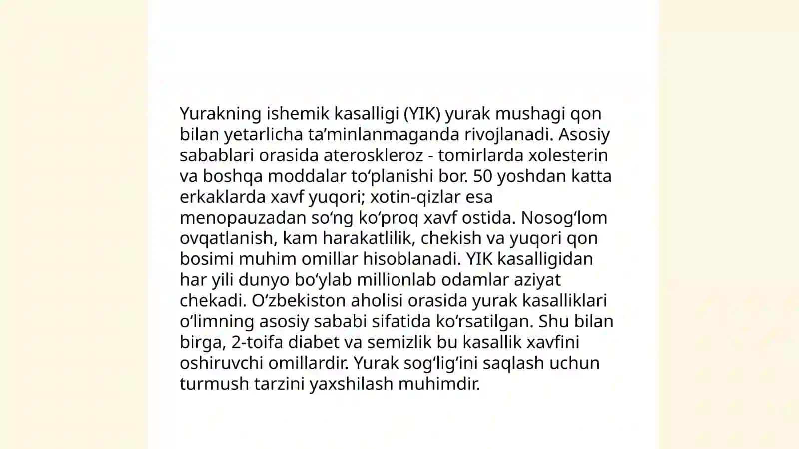 Stenokardiya va yurakning ishemik kasalliklari 4