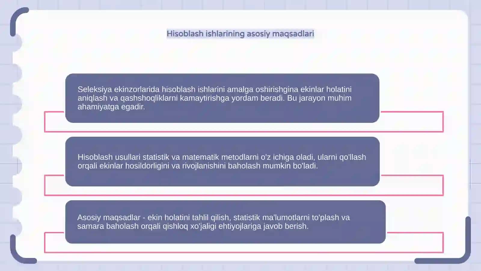Seleksiya ekinzorlarida hisoblash ishlarini olib borish va usullari 4