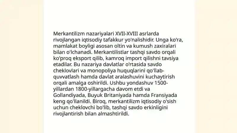 Merkantalizm 4
