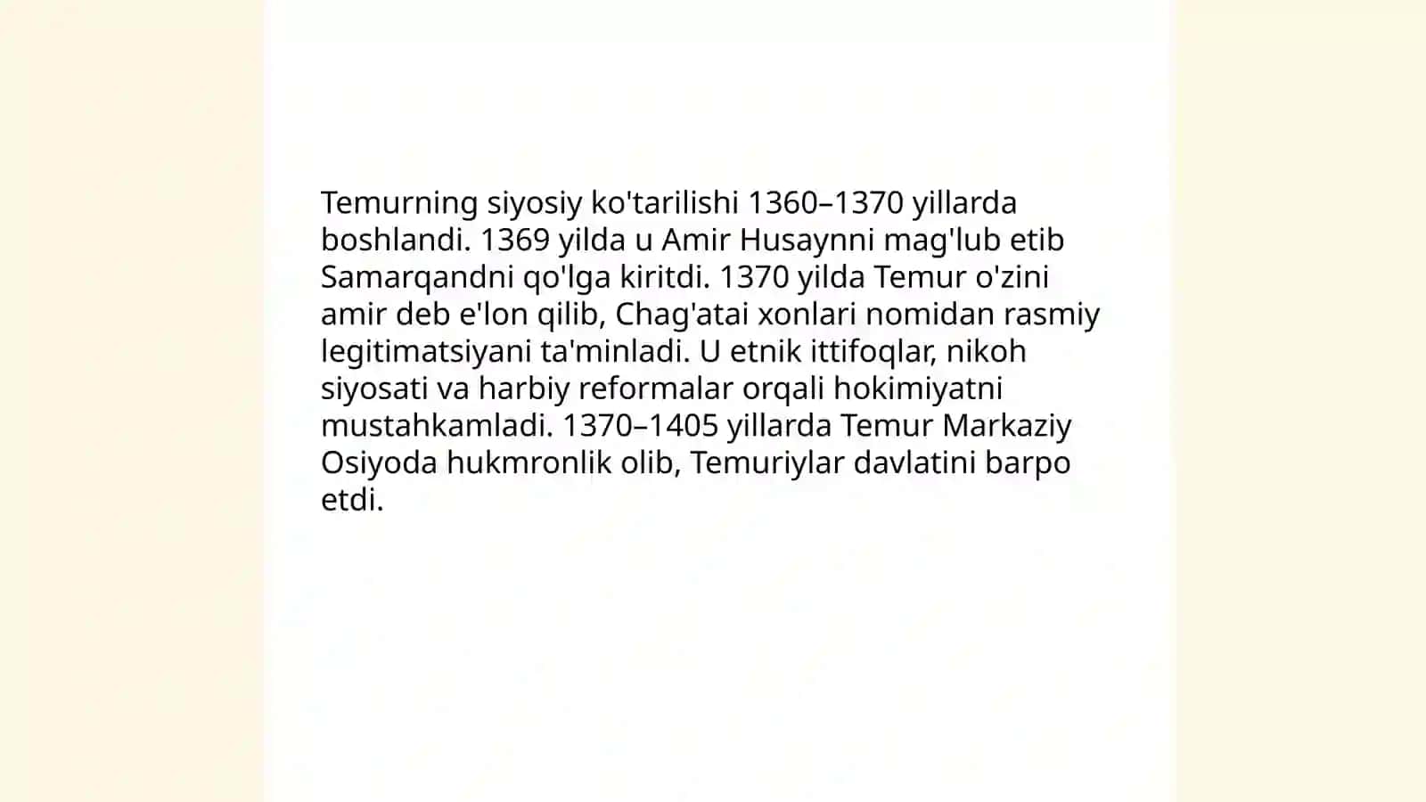 Sohibqiron Amir Temur 4