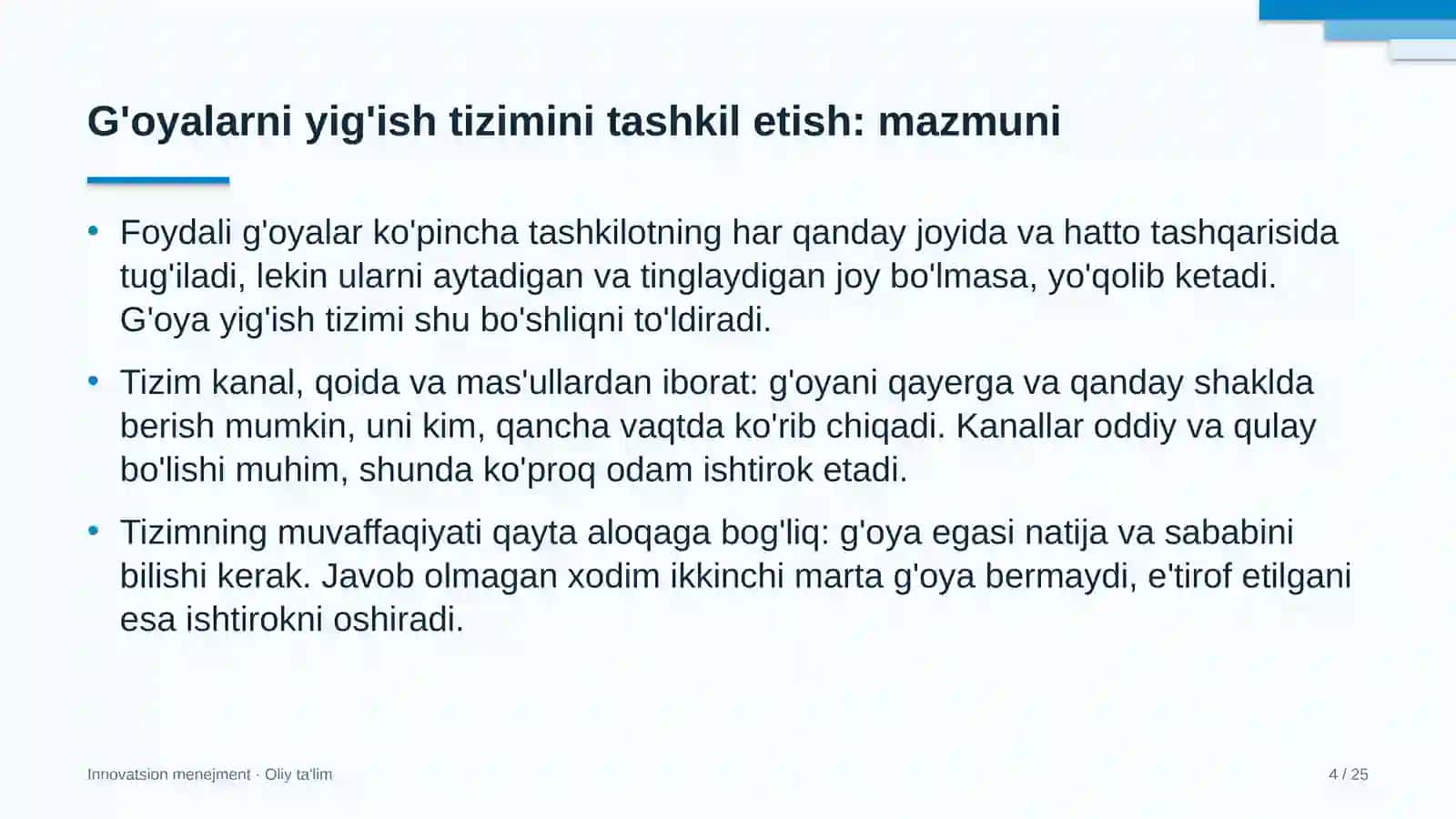 dori vositalari ulgurji savdosida g'oyalarni yig'ish tizimini tashkil etish 5999 4