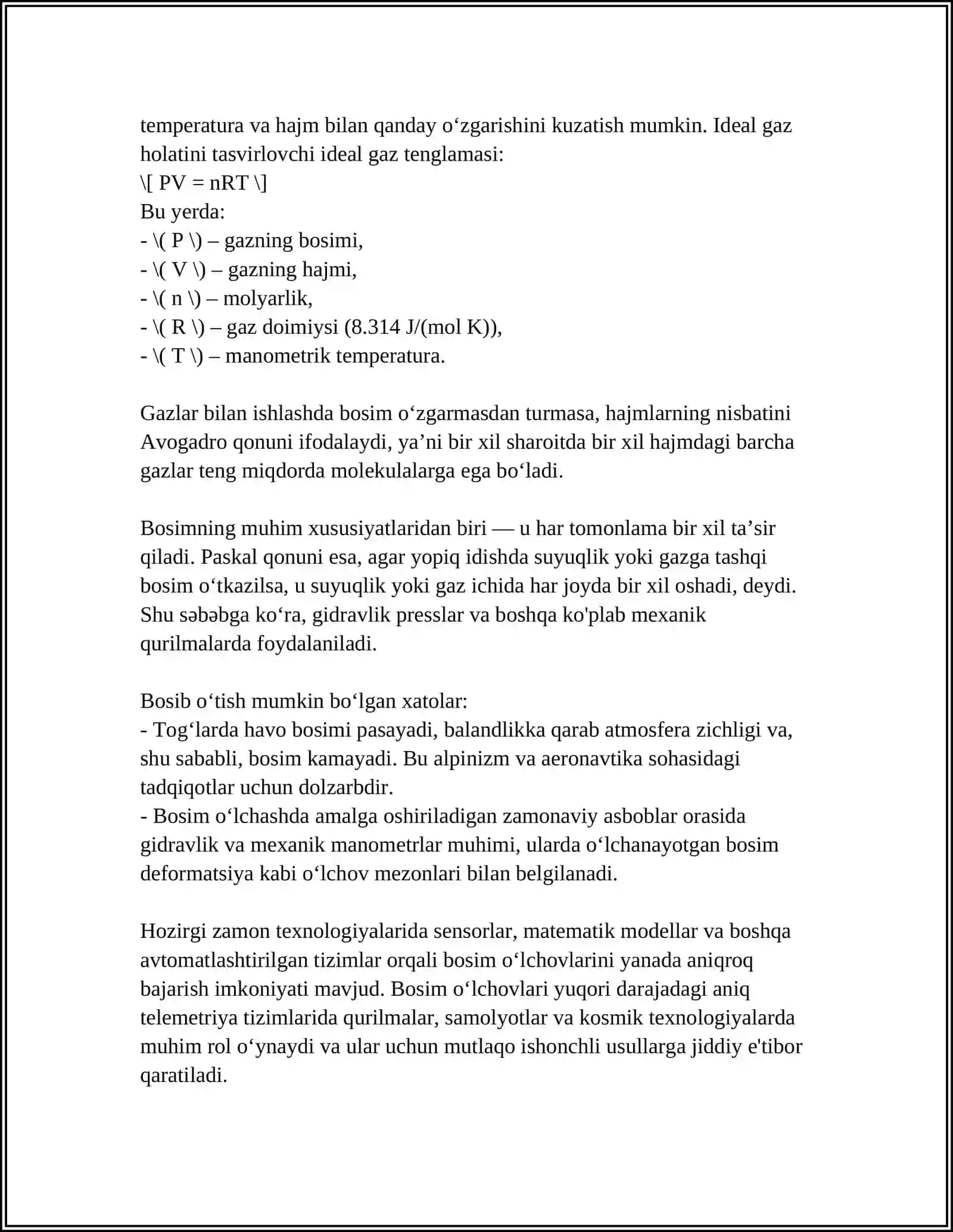 BOSIM TUSHUNCHASI VA BIRLIKLARI 4
