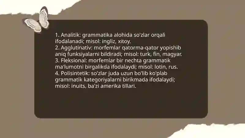 Dunyo tillari va ularning tasnifi 4
