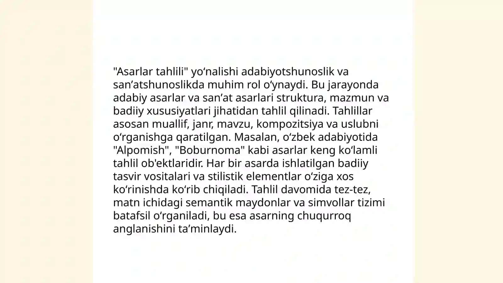 Estetika fani predmeti 4