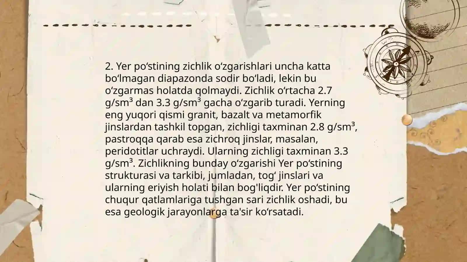 Gravimetriya va Yerning chuqurlik tuzilishi 4