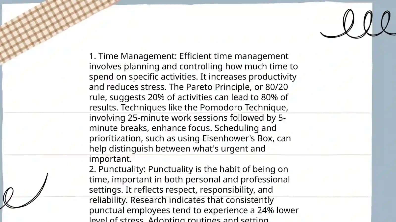 Performance requirements and professional etiquette rules 4