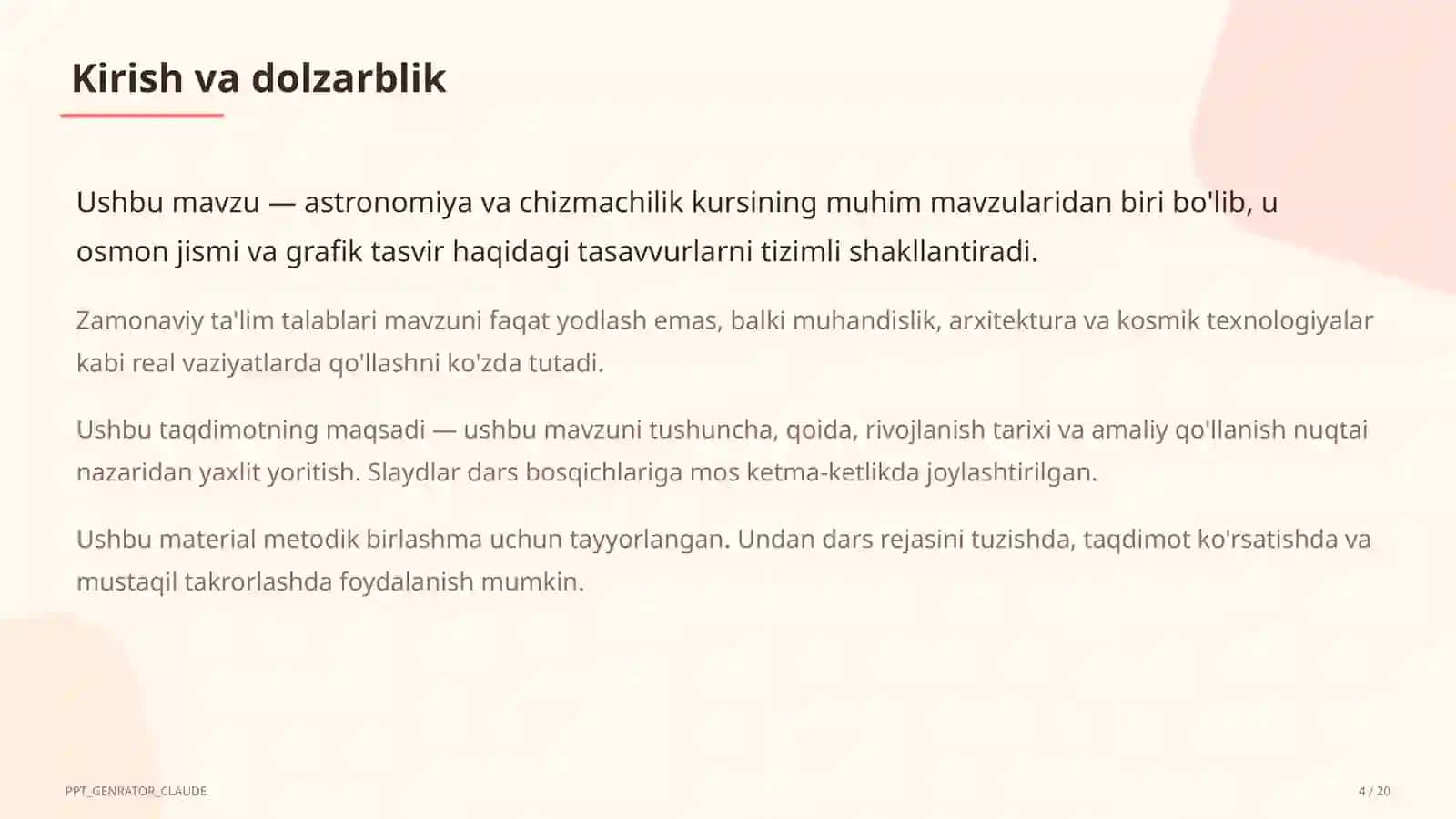 Quyosh sistemasi: sayyoralar va ularning yo'ldoshlari (9-sinf) 4