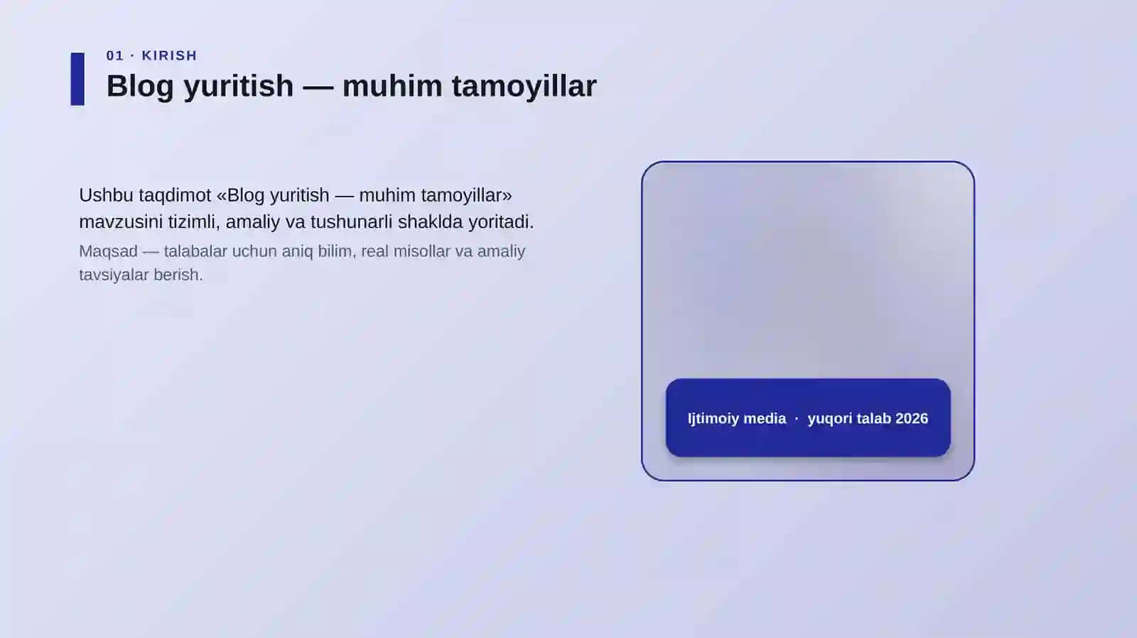 Blog yuritish — muhim tamoyillar 4