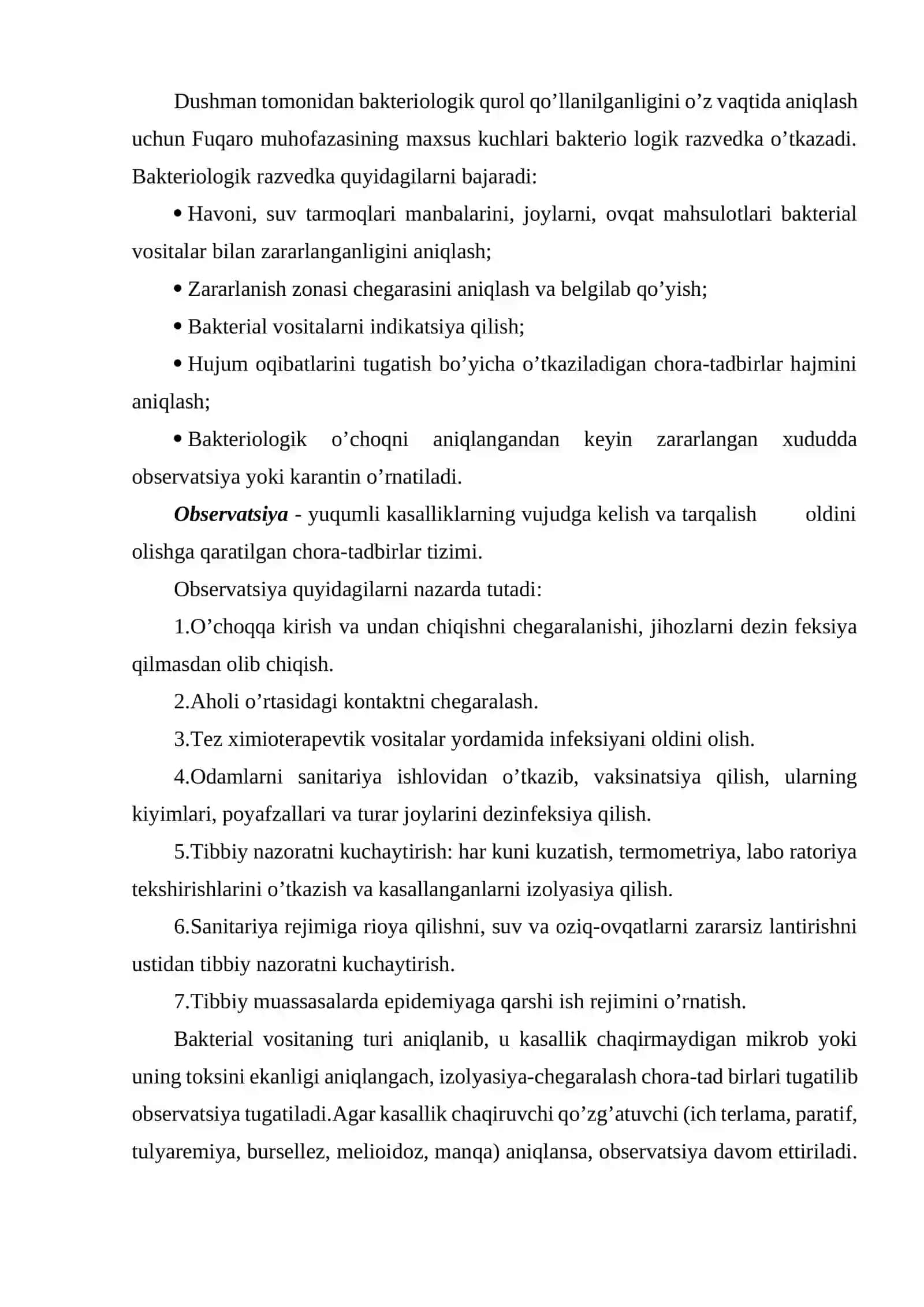 Bakteriologik qurol. O’ta xavfli infeksiyalar 4