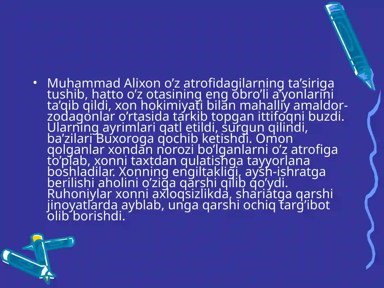 XIX asr Qo’qon xonligi 4
