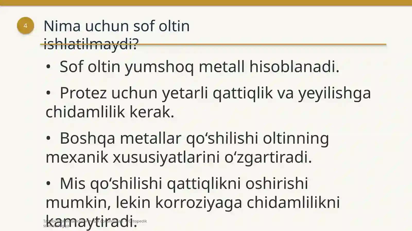 Oltin saqlovchi metall qotishmalari 4