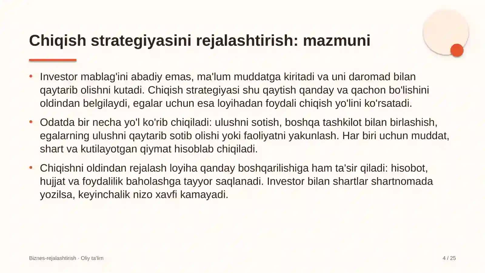 Asfalt-beton zavodlarida chiqish strategiyasini rejalashtirish 4