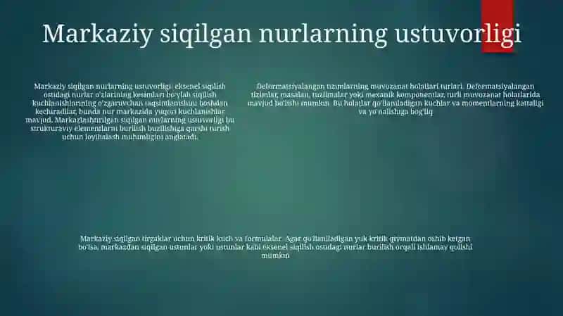Deformatsiyalangan Tizimlar Muvozanati Holatlari Turlari 4