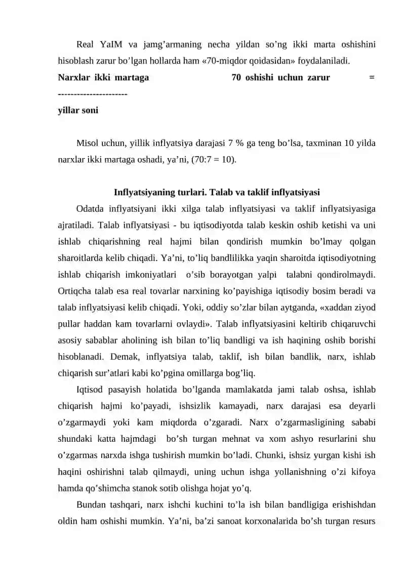 Inflyatsiya va ishsizlik o'rtasidagi bog'liqlikni tahlil qilish Fillips egri chiziqli 4