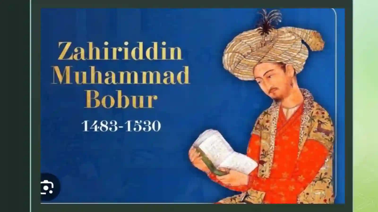 Zahiriddin Muxammad Boburning ,,Boburnoma’’ asari 4