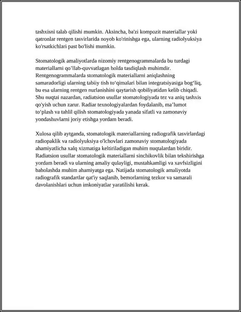 STOMATOLOGIK MATERIALLARNI TEKSHIRISHNING RADIATSION USULLARI 4
